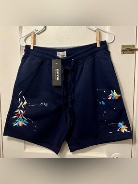 EPTM Men’s Size s, Navy Splatter Shorts. Brand New